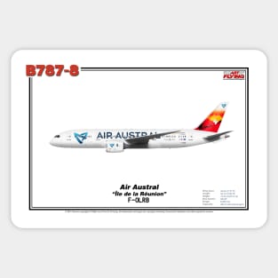 Boeing B787-8 - Air Austral "Île de la Réunion" (Art Print) Sticker